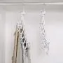 Loouer 6-in-1 Foldable Hanger with Clip Multi-Functional 360° Rotating Hanger Space Saving Cascading Clothes Organizer for Jeans Pants Shirt Loouer 6-in-1 Foldable Hanger with Clip Multi-Functional 360° Rotating Hanger Space Saving Cascading Clothes Organizer for Jeans Pants Shirt