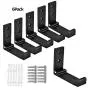OHIYO Wall Hooks 6pcs Coat Hooks Foldable Wall Hanger Wall Mounted Towel Robel Hooks for Home Bath Kitchen Garage Hat Towel Keys Bags Holder Aluminum Alloy Waterproof with Screws Included Black OHIYO Wall Hooks 6pcs Coat Hooks Foldable Wall Hanger Wall Mounted Towel Robel Hooks for Home Bath Kitchen Garage Hat Towel Keys Bags Holder Aluminum Alloy Waterproof with Screws Included Black