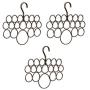iDesign Axis Metal Loop Scarf Hanger, No Snag Closet Organization Storage Holder for Scarves, Mens Ties, Womens Shawls, Pashminas, Belts, Accessories, Clothes, 18 Compartments (3 Pack Bronze) iDesign Axis Metal Loop Scarf Hanger, No Snag Closet Organization Storage Holder for Scarves, Mens Ties, Womens Shawls, Pashminas, Belts, Accessories, Clothes, 18 Compartments (3 Pack Bronze)