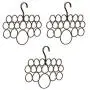 iDesign Axis Metal Loop Scarf Hanger, No Snag Closet Organization Storage Holder for Scarves, Mens Ties, Womens Shawls, Pashminas, Belts, Accessories, Clothes, 18 Compartments (3 Pack Bronze) iDesign Axis Metal Loop Scarf Hanger, No Snag Closet Organization Storage Holder for Scarves, Mens Ties, Womens Shawls, Pashminas, Belts, Accessories, Clothes, 18 Compartments (3 Pack Bronze)