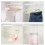 zhihuoyou Adult Unmarked Hanger Wide-Shoulder Plastic Hanger Clothing Rack Pants Rack Anti-Slip Clothes Rack 10 Packs Nordic Green