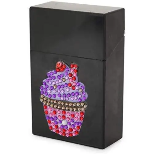 Plastic Business Card Holder with Diamond Painting Cover, Whitelotous DIY Diamond Business Name Card ID Card Bus Card Case Boxes for Men & Women (Cupcake) Plastic Business Card Holder with Diamond Painting Cover, Whitelotous DIY Diamond Business Name Card ID Card Bus Card Case Boxes for Men & Women (Cupcake)