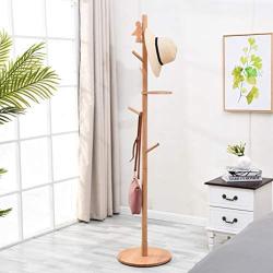 Y.H.Valuable Coat Racks Creative Coat Stand Modern Clothes Rack Wooden Floor Hanger Simple Hat Coat Rack Clothes Tree Office Bedroom Living Room Hall Entryway Entryway Furniture