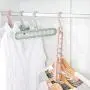 vershine 5Pcs Nine-Hole Clothes Hanger Wardrobe Rotating Storage Bedroom Drying Rack Standard Hangers