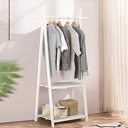 TD Garment Rack Cloth Rack Stand Coat Hanger for Jacket, Umbrella, Clothes, Hats, Scarf Bag Rack (Color : White)