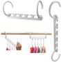 Practical Closet Organizer 10 Pcs 5 Magic Holes Hangers Space Saving Clothes Wonder Magic Clothes Hangers Clothes Hanger