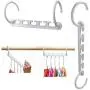 Practical Closet Organizer 10 Pcs 5 Magic Holes Hangers Space Saving Clothes Wonder Magic Clothes Hangers Clothes Hanger
