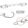 Edego 20Pcs Wonder Metal Magic Hanger Clothes Closet Organizer Hook Space Saver Saving