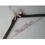 Wedding Hanger, One Line Personalized wedding hanger, Brides Hanger, Personalized Bridal Gift, Wedding Dress Hanger, Bridesmaid, With Ivory Bow, Rhinestone, Pearls, Rose Gold. Wedding Hanger, One Line Personalized wedding hanger, Brides Hanger, Personalized Bridal Gift, Wedding Dress Hanger, Bridesmaid, With Ivory Bow, Rhinestone, Pearls, Rose Gold.