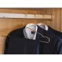 Nature Smile 45CM Mens Heavy Duty Metal Hangers, Space Saving Wire Hangers, Metal Clothes Hangers, Coat Hanger, Standard Suit Hangers Ideal for Everyday Use, 10 Pack, Gold