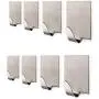 Vivian 3M Self Adhesive Bathroom Towel Hook Stainless Steel Wall Hooks Clothes Hangers Holder 8PCS Vivian 3M Self Adhesive Bathroom Towel Hook Stainless Steel Wall Hooks Clothes Hangers Holder 8PCS