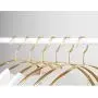 Metal Hangers for Clothes Dressing Strong Package 10 Cromado, antirust, Antiskid, Save Space, Gold 42 cm Metal Hangers for Clothes Dressing Strong Package 10 Cromado, antirust, Antiskid, Save Space, Gold 42 cm