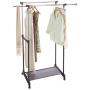 Type A Portable Clothes Rack | Freestanding Heavy-Duty Garment Rack with Double Garment Rack & No Tool Assembly | Perfect for Your Bedroom, Office or Home | 2-Sided Hanging Rods | Black