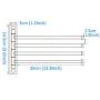 HOMEIDEAS Swing Out Towel Bar SUS304 Stainless Steel 4-Bar Folding Arm Swivel Hanger Bathroom Storage Organizer Wall Mount Towel Rack,Brushed Finish HOMEIDEAS Swing Out Towel Bar SUS304 Stainless Steel 4-Bar Folding Arm Swivel Hanger Bathroom Storage Organizer Wall Mount Towel Rack,Brushed Finish