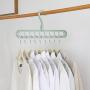 NAYI Clothes Hanger Clothes 9 Hole Towel Hook Closet Organizer Plastic Storage Rack