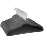 Zober Premium Quality Space Saving Velvet Hangers Strong and Durable Hold Up to 10 Lbs - 360 Degree Chrome Swivel Hook - Ultra Thin Non Slip Suit Hangers, Grey - 50 Pack Zober Premium Quality Space Saving Velvet Hangers Strong and Durable Hold Up to 10 Lbs - 360 Degree Chrome Swivel Hook - Ultra Thin Non Slip Suit Hangers, Grey - 50 Pack