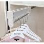Pull Out Clothes Hanger Rail Organizer Rack Ball Sliding Rail Hanger for Wardrobe-11.8/13.7/15.7/17.7/19.7inches (Size : 45cm/17.7-in)