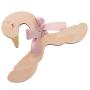 joyMerit 10 Pcs Sweet Swan Shape Pink Bow Wooden Coat Hanger Adults Kids Baby Coat Clothes Garment Suit Shirt Trouser Wood Hook Hanger