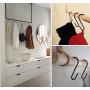 Lemonfilter 32 Pack Heavy Duty S Hooks S Shaped Hooks Hanging Hangers Hooks for Kitchen Bedroom and Office Black