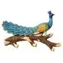 Barture-Coat rack Clothes Stand Hangers Multiple Hooks Entryway Corridor Storage Shelf Peacock Shape (Size : 27.5X20CM)
