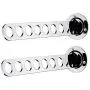 omlopp Folding Wall Mounted Clothes Hanger Clothes Hook with Swing Arm Holder Closet Storage Organizer 2 Pack