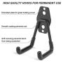 Dirza Utility Hooks Wall Mount Tool Holder U-Hooks for Home Garage Storage Organizer Garden Tools Shovels Rake Stroller Ladder Black 8 Pack