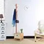 LLDDP Coat Hooks Wall Coat Racks Coat Stand Clothes Rack Free Standing Hat Coat Hanger Hall Storage Hanging Rack Umbrella Hook Clothes Floor Home Office Indoor Garment Racks