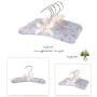 Cotton Fabric Sponge Hanger Elegant Non-Slip Wood Hanger Women Foam Sweater Hangers Soft Cloth Hanger 10pcs Random Color