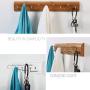 Cxjff Wall Coat Rack Clothes Hat Hanger Holder Hooks Home Style Solid Wood, 5 Style, 5 (Color : D, Size : 1 Piece)