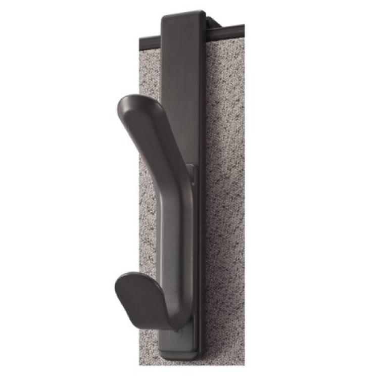 Officemate Double Coat Hooks for Cubicle Panels, Adjustable 1.25