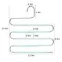 Myfolrena Pants Hangers, Updated S Shaped Hanger Non Slip Clothes Hanger Space Saving for Jeans Trousers Slacks Leggings (Teal-4 Pack)