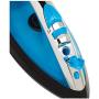 Sunbeam Steam Master 1400 Watt Mid-size Anti-Drip Non-Stick Soleplate Iron with Variable Steam control and 8 Retractable Cord, Black/Blue, GCSBCL-202-000