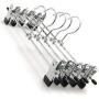 10pcs New Hangers for Clothes Stainless Steel Clip Stand Hanger Pants Skirt Kid Clothes Adjustable Pinch Grip Cabide