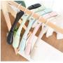 10pcs Random Color Thickened Plastic Clothes Hangers with Wide Shoulder Design Anti-Skid Suit Hanger Adult Garment Rack