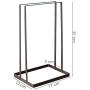 SHZONS Hanger Caddy, Standing Clothes Hanger Stacker Holder Drying Rack Caddy Iron Flocked Laundry Room Closet Organizer for Closet & Room Tidier Laundry Rooms Drying Rack