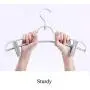 Iddefee Clothes Hanger Pack of 12 Adults Pants Hangers with Clips Jeans Skirt Underwear Hanger Clip Hanger Multifunctional Hanger Pants Hangers (Color : Green, Size : 4024CM)