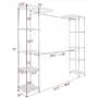 EnjoyShop Expandable Free Standing Closet Clothes Hanger Rack Premium and Sturdy Steel Framework