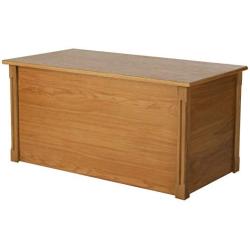 Large Oak Wooden Toy Boxes and Blanket Chest - All Wood - Optional Cedar Base (Cedar Base)