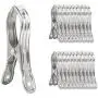 BAOEF Towel Clips,20 Packs Stainless Steel Heavy Duty Utility Clips,Clothing Peg Clamp,Clothespin Hanger for Photos, Quilt, Jeans, Pants, Windproof,3.5 Inch BAOEF Towel Clips,20 Packs Stainless Steel Heavy Duty Utility Clips,Clothing Peg Clamp,Clothespin Hanger for Photos, Quilt, Jeans, Pants, Windproof,3.5 Inch