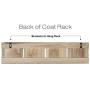 Rustic Wall Mounted Coat Rack with 4 double hanging hooks. Overall Size is 24&quotx6&quot. Use as coat rack, hat organizer, key holder. Perfect for Entryway, Mudroom, Kitchen, Bathroom, Hallway, Foyer