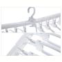 HJYPYJ Magic Hanger,Strong and Sturdy PP Folding Hanger,Space-Saving Organizer Hangers,Suitable for Balcony Wardrobe Waterproof/White / 2 pcs