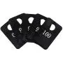 Royal Industries Coat Room Checks Plastic, 1 1/2 High by 2 Wide, Black with White Print Royal Industries Coat Room Checks Plastic, 1 1/2 High by 2 Wide, Black with White Print