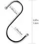 10 Pcs Round S Shaped Hooks Hanging Hooks Hangers in Polished Stainless Steel Metal Fits Kitchen, Bedroom and Office- Outdoor Garage Home Storage Organization 10 Pcs Round S Shaped Hooks Hanging Hooks Hangers in Polished Stainless Steel Metal Fits Kitchen, Bedroom and Office- Outdoor Garage Home Storage Organization