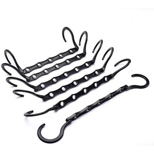 10pcs Clothes Hanger Plastic Portable Travel Folding Convenient Storage Home Bedroom Storage Holder Plastic Clothes Hangers Decoration