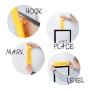 Picture Frame Hanger Kit, Easy Frame Hanger, Picture Hanging Tool - Hang & Level Tool Bundled w/Premium 222 Pcs Assorted Picture Hanging Hardware Bonus 6 Pcs Non-Trace Wall Hangers Plastic Hooks