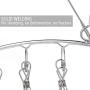 Keador 3 Pack Clothes Hangers, Stainless Steel Laundry Drying Rack Clothes Hanger with 10 Clips for Drying Socks, Bras, Underwears, Baby Clothes, Hats, Scarves, Towels, Pants, and Gloves