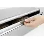 Brabantia Fall Front Bread Boxes - Brilliant Steel with Black Sides, 163463 Brabantia Fall Front Bread Boxes - Brilliant Steel with Black Sides, 163463
