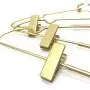 KOOBAY 10PS Golden Metal 12.5 Baby Clothes Clips Hanger Children Kids Coat Hanger Display and Storage