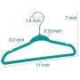 OcEaN Home & Living Hangers Velvet, 10/20/30 Pack Non-Slip Velvet Kids Hangers for Jackets, Pants, Dress Clothes, Pink-10