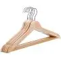 Yuqianjin Wooden Suit Hangers, Space Saving Clothes Hangers 10-Pack (Color : 5pcs)